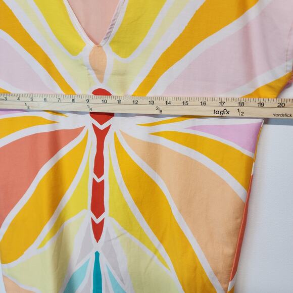Marie Oliver Andi Butterfly Mini Dress Size XS Sleeveless Colorful Silk Designer - Picture 8 of 13